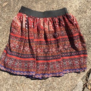Romeo & Juliet Couture Boho Mini Skirt